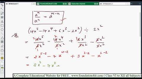 Division of a Polynomial By a Monomial || Class 8 Maths ICSE ||
