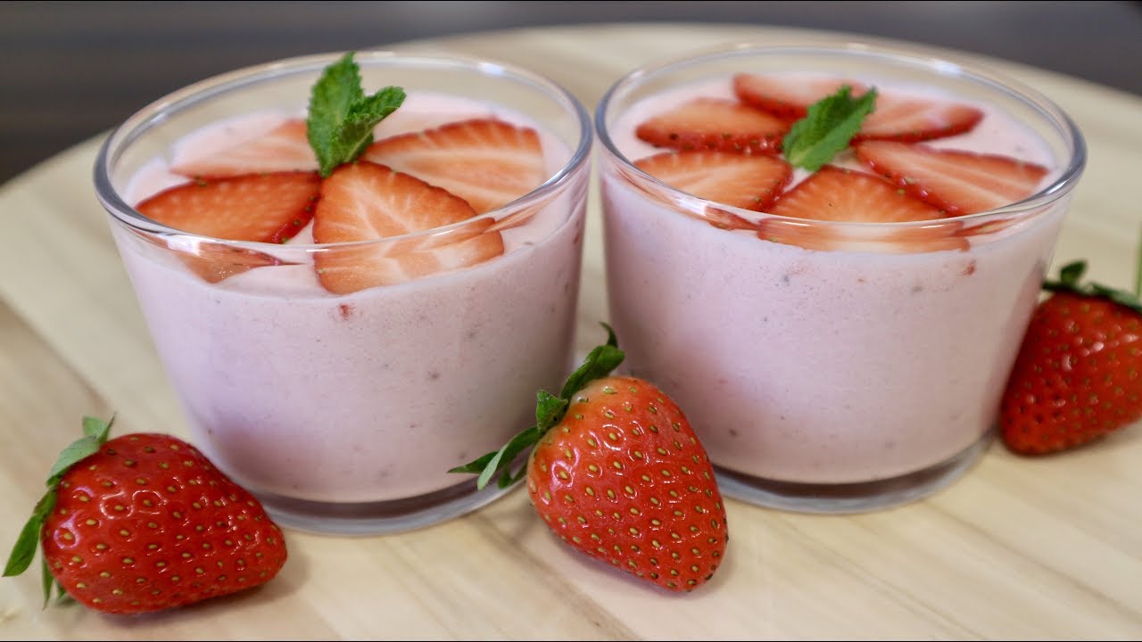 MOUSSE DE FRESA una receta muy fácil y con pocos ingredientes