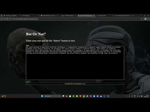 "Bot Or Not" - A CS50X Final Project