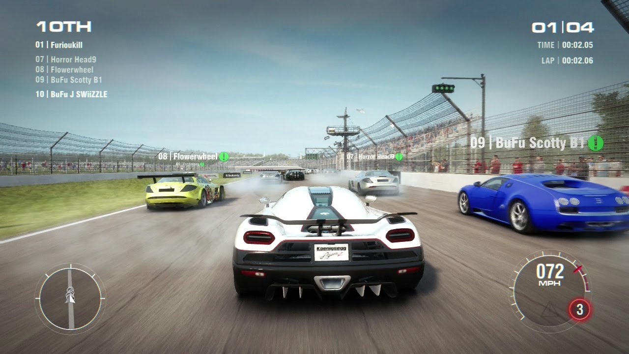 GRID-2-AGERA-R-VS-BUGATTI-VEYRON---YouTube