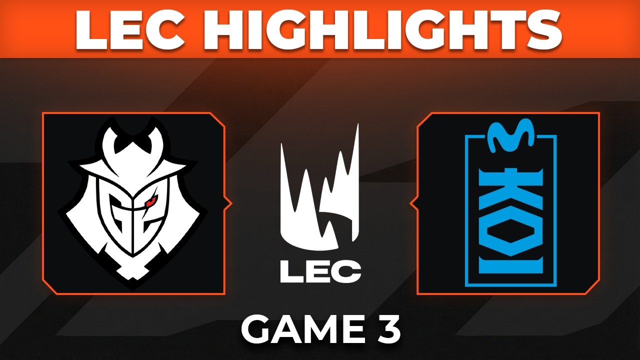 G2 vs MKOI Highlights Game 3 | 2026 LEC Versus Playoffs | G2 Esports vs Movistar KOI