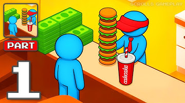 Burger Please - Gameplay Walkthrough Part 1 - Snack Stand Frenzy (iOS, Android)