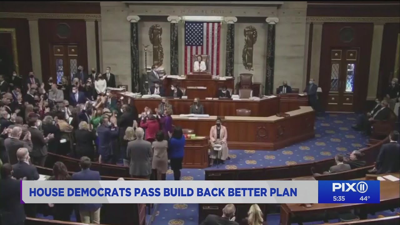 Divided House passes Build Back Better plan - YouTube