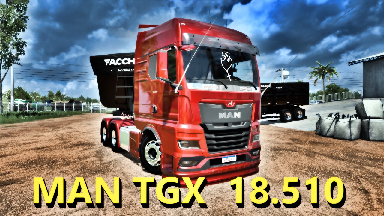 MAN TGX 18.510 + RODO-CAÇAMBA 😱 MAPA ROTAS l ETS2 1.58