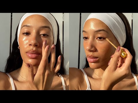2022 minimal makeup trends. (skincare & clean makeup)