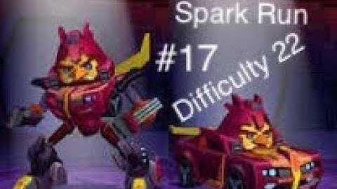 (Angry Birds Transformers) Gameplay (Part 17) of SPARK RUN Difficulty 22 featuring Rodimus