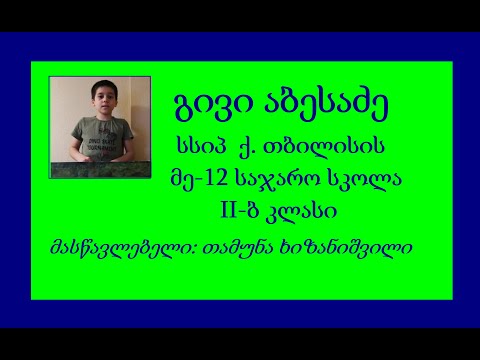 N1   გივი აბესაძე  გაცოცხლებული ზღაპარი