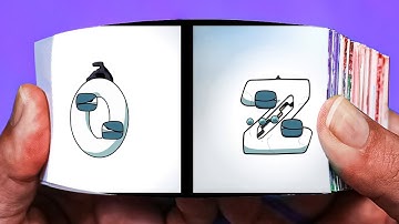 Numbers and Alphabet lore Ending comparison part1~abcd,shape lore,size comparison| Flipbook