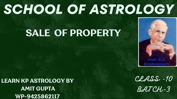 KP ASTROLOGY BATCH3 CLASS-10