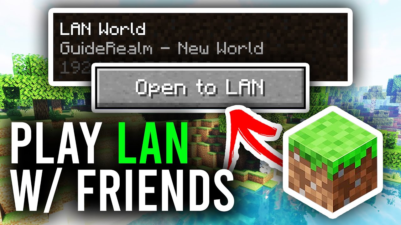 How To Play Minecraft LAN With Friends - Full Guide - YouTube