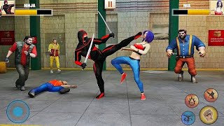 Robot Superhero Ninja Kung Fu Master Fight Game - Mafia vs Superhero Game : Android Gameplay screenshot 2