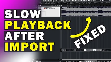 How To Fix Slow Playback After Import In Cubase | Change sample rate in Cubase