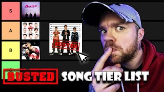 MY BUSTED SONG TIER LIST
