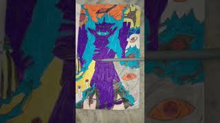 Susano and tail beast drawing #naruto