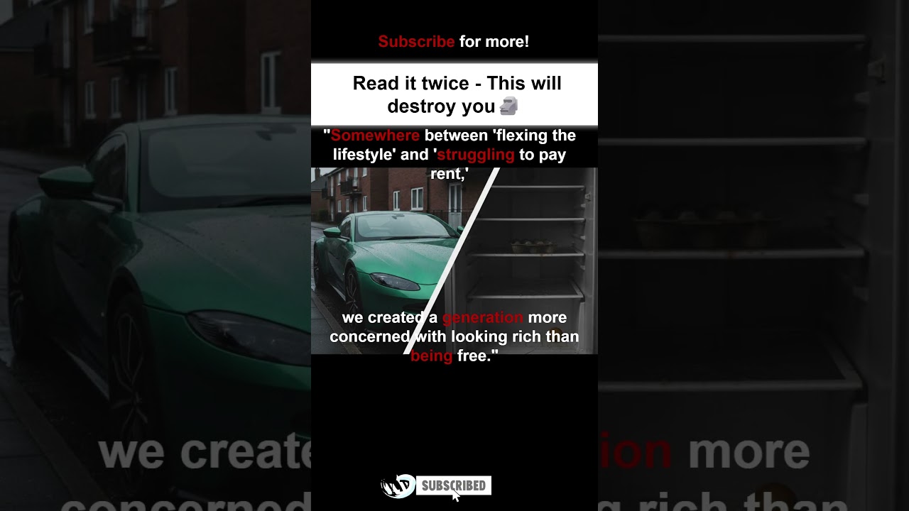 Somewhere between 'flexing the lifestyle' and  