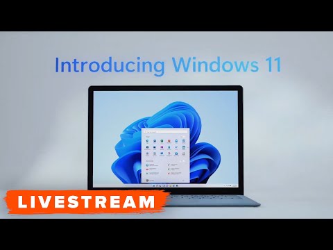 Microsoft Windows 11 Reveal Event (Crashing / Broken Version) - Original Livestream