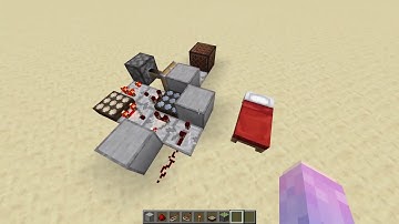 Minecraft "Bedstone" - Wireless Remote Redstone Trigger