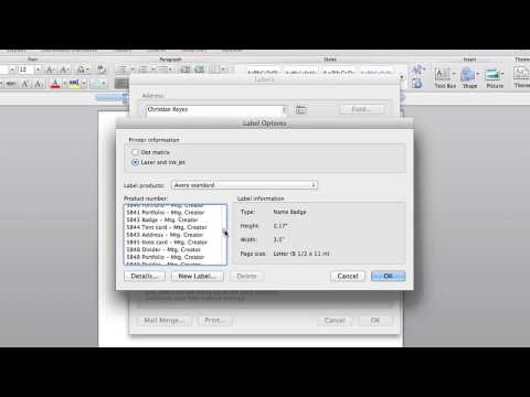 How to Make Name Tags in Microsoft Word : Microsoft Office Tips