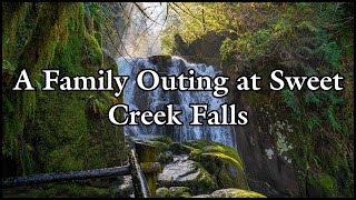 A family Outing at Sweet Creek Falls, Oregon