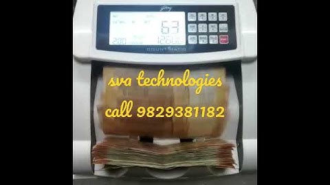 GODREJ COUNT MATIC BEST N HEAVY DUTY NOTE COUNTING MACHINE SVA TECHNOLOGIES call 9829381182
