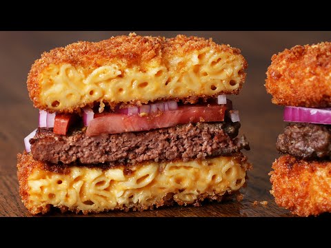 Mac And Cheese Bun Burger