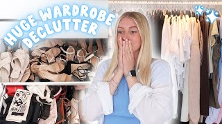 my BIGGEST wardrobe declutter yet 😱 preparing for moving out!