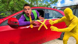 Comedy Video 2026 - Family Finds Secret PoliceMotorcycle Tunnel Behind Giant Garage Door