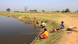 Fishing Video || Amazing hook fishing || Best hook trap | Village pond fishing | Our village fishing