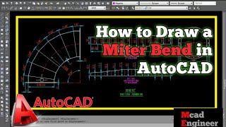 how to make Miter bend in AutoCAD