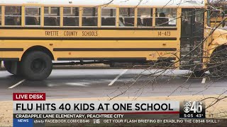 Flu hits nearly 40 students at one metro Atlanta school