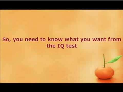 Test Intelligence With An IQ Test