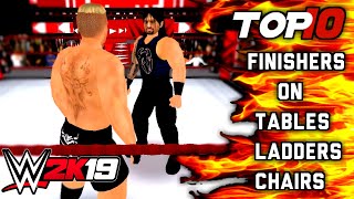 Wwe Top 10 Finishers On Tables, Ladders, Chairs And More Wr3D19