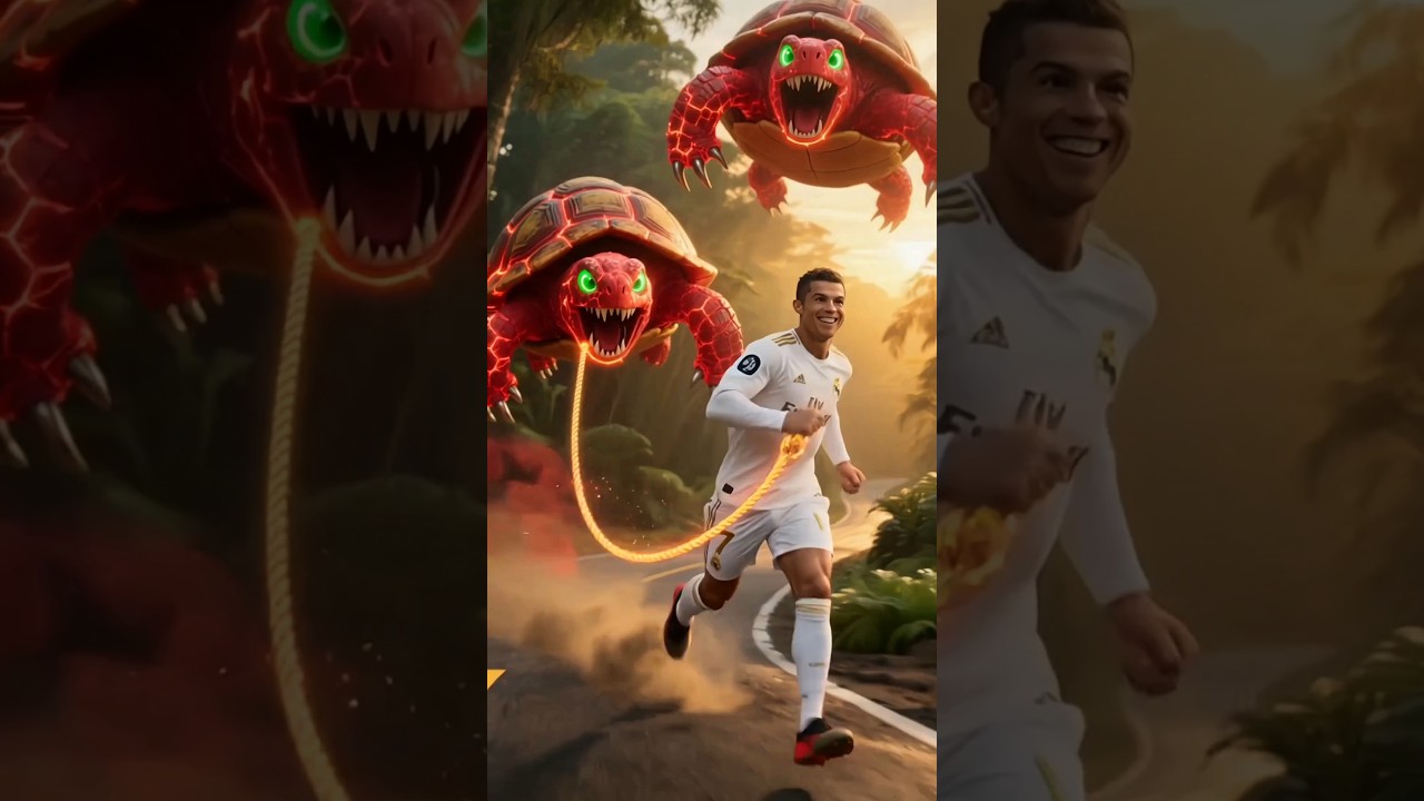 Messi, Mbappé & Neymar’s Crocodile vs Ronaldo’s Super Turtles  