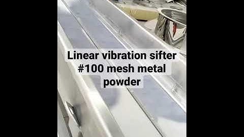 Linear vibration sifter for 100mesh powder screening