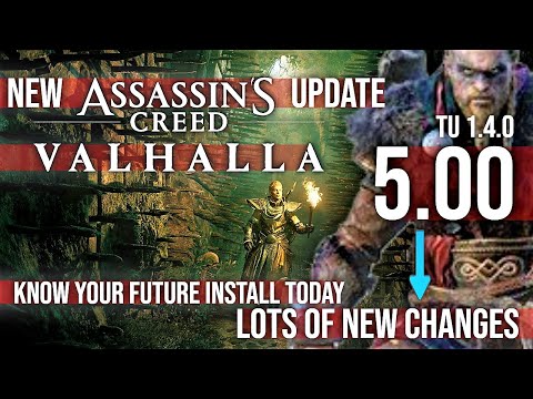 New Assassins Creed Valhalla 5.00 Update Patch Notes TU 1.4.0 ???? Gaming News 2021