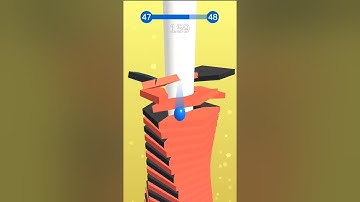 Stack Ball Walkthrough Gameplay iOS Android All Level Gameplay Mobile #Shorts