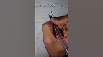Prime factors of 36 #shorts #viralvideo #trending #maths #fun #crazymath9565 #aryansonvani