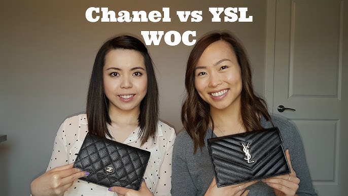 Comparison: CHANEL WOC vs YSL Saint Laurent WOC small vs large 