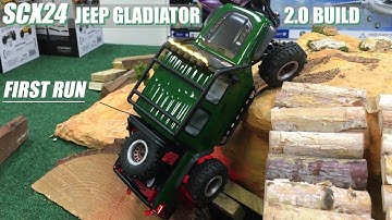 SCX24 JEEP GLADIATOR 2.0 BUILD: FIRST RUN - HOBBY SHOP COURSE