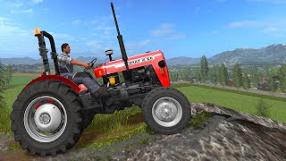 Tractor TAFE 42, Realistic Tractor driving, sounds and dirt | Tractor presentation