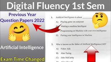 Digital Fluency UG Degree Courses Artificial intelligence machine Deep learning Gulbarga University