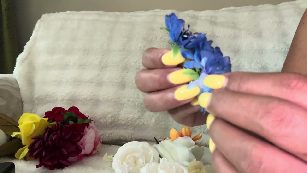 Relaxing Dry Flowers Sound | ASMR | Playing Dry Flowers 🌸  Dry Flowers Triggers  🌺 Good For Sleep 😴