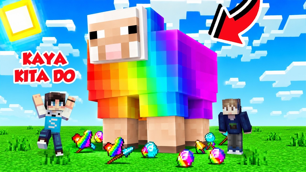 MINECRAFT TAPI SEMUA BESAR DAN SHEAR DAPAT OP ITEM!!!