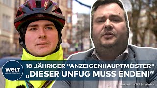 GRÄFENHAINICHEN: 'Schon 4000 Anzeigen!' Deutschlands teuerste Petze! Niclas Matthei auf Streife!