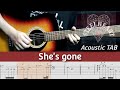 Steelheart  shes gone  acoustic guitar  lesson  tab  tutorial