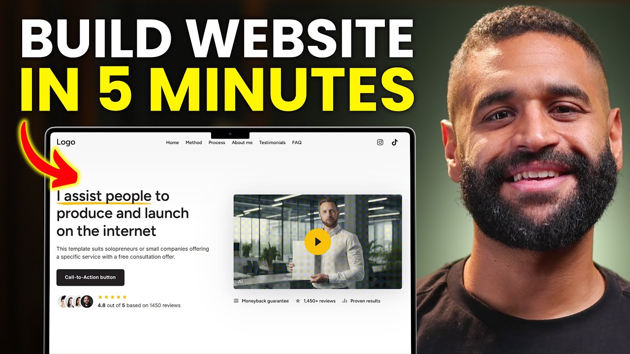 How to Build Website with AI in 5 mins (NO CODE) - OnePage AI Review ...