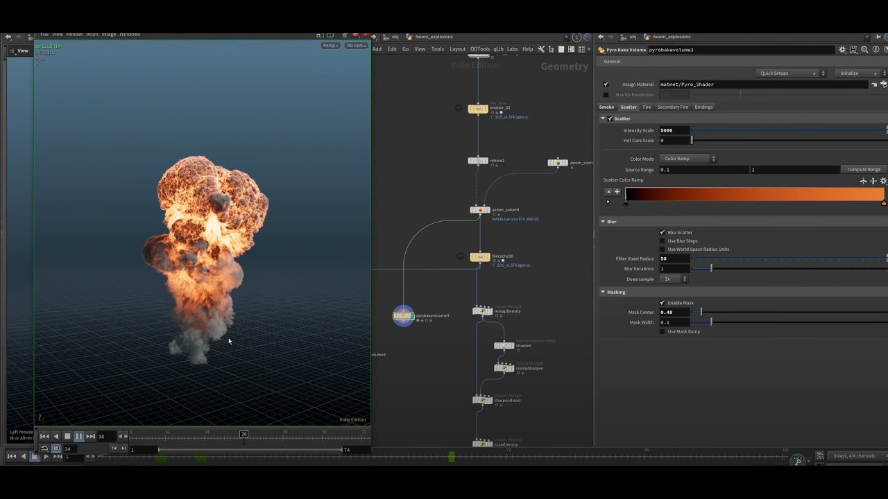Axiom Fundamentals - 10 - Fuel Burning Gas Explosion ( project files ...