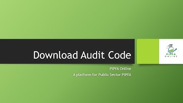 Audit Code download PIPFA Online Public Work Theory