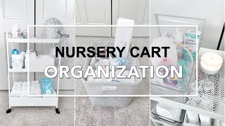 NURSERY CART ORGANIZATION: Bedside nursery/diaper cart essentials for a newborn by The Organization Station 36,075 views 3 years ago 8 minutes, 2 seconds