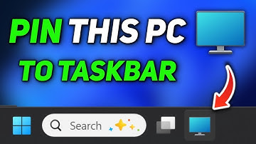 How to Pin This PC icon to TaskBar in Windows 11